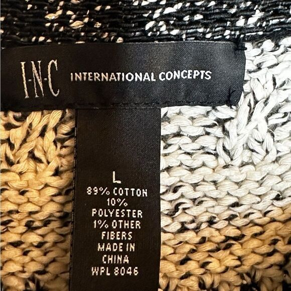 Inc. international concepts size large cropped cardigan sweater clasp front - Picture 6 of 7